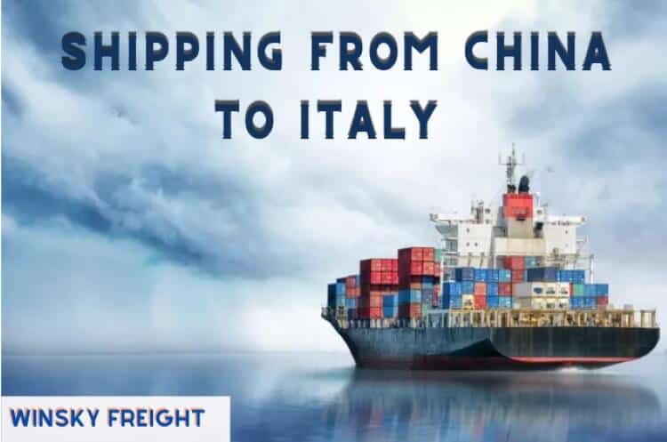 Shipping from china to Italy